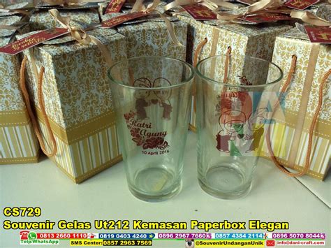 Vendor Souvenir Gelas Pernikahan Indonesia