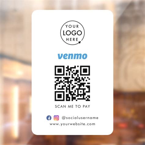 Venmo QR code for business