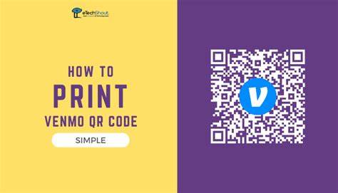 Venmo QR code printing steps