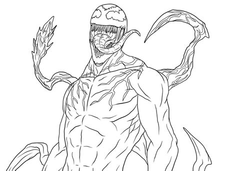 Venom And Carnage Coloring Pages
