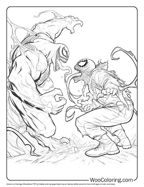 Venom Vs Carnage Coloring Pages