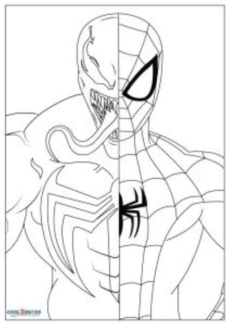 Venom Vs Spiderman Coloring Pages
