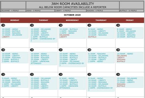 Venue availability calendar updates