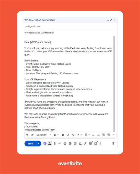 Venue availability confirmation