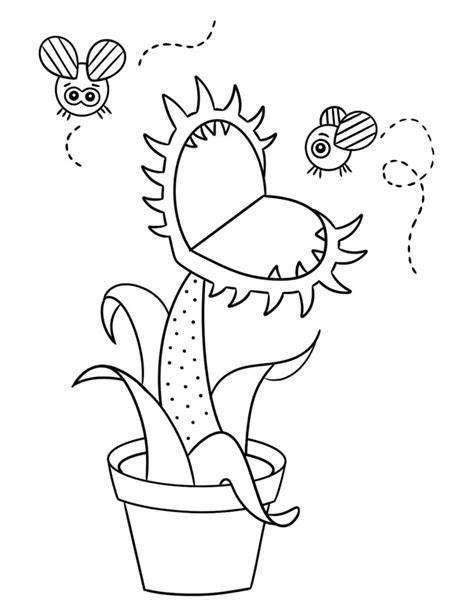 Venus Fly Trap Coloring Page