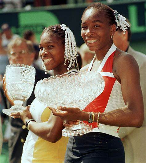 Venus and Serena Williams at the 1999 French Open