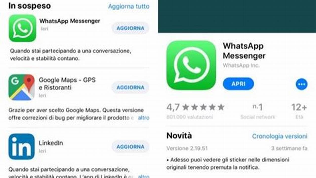 Verifica Di Disporre Dell'ultima Versione Di WhatsApp., IT Messaggi