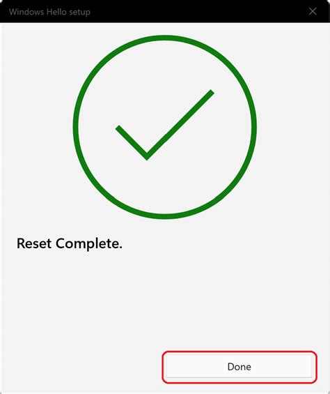 Verify Reset Completion