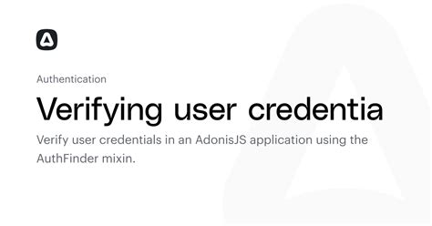 Verifying Credentials