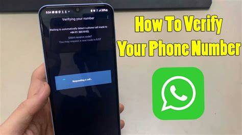 Verifying Phone Number on WhatsApp