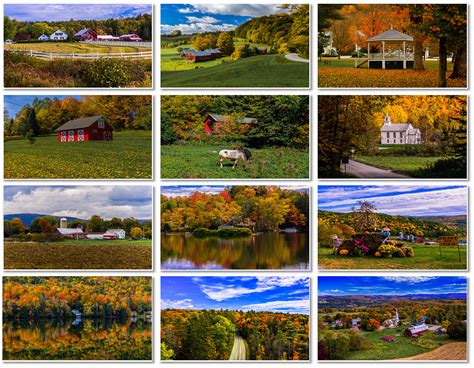 2024 Vermont Calendars. Autumn in Vermont 2023 Calendar.