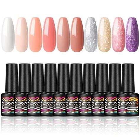 Lot de 20 pc Vernis Semi Permanent Kit Vernis à Ongle Gel Polish Soak