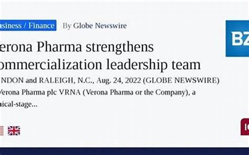 Verona Pharma Strengthens Commercialization Leadership Team