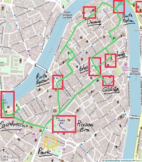 Verona Walking Tour Map