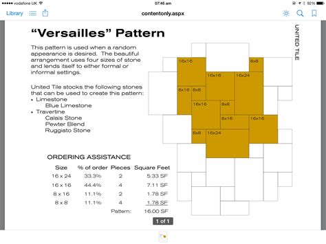 Technical Info PetraSlate® Tile & Stone in 2020 Versailles pattern, Tile layout, Tile patterns