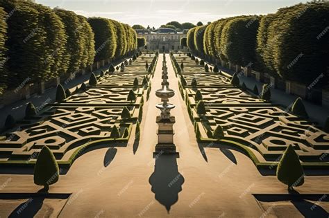 Versailles gardens pathways
