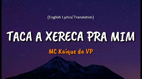 Verse 1 Taca A Xereca Pra Mim Lyrics English