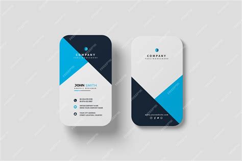 Vertical Business Card Design