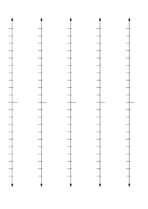 Vertical Number Line Printable