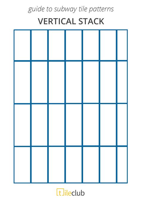 Vertical Stack Tile Pattern