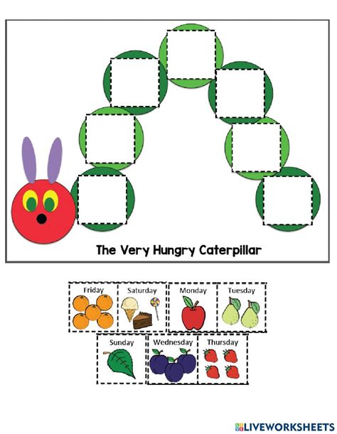 Very Hungry Caterpillar Worksheets