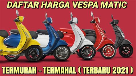 Vespa Matic Termurah di Indonesia