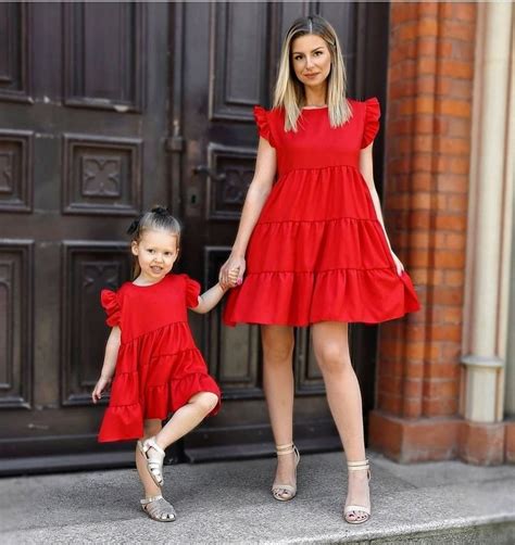 Vestido Vermelho - Tal Mãe Tal Filha | Pri Kids Moda Infantil | Elo7