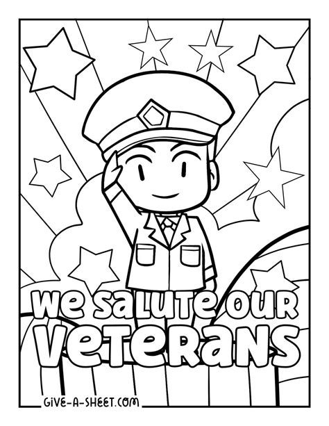 Veterans Day Coloring Pages For Kids