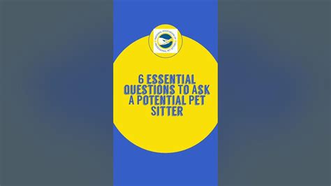 Vetting Your Potential Sitter Essential Questions