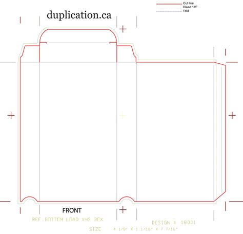 Vhs Box Template