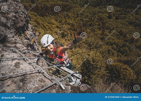 Via Ferrata climber