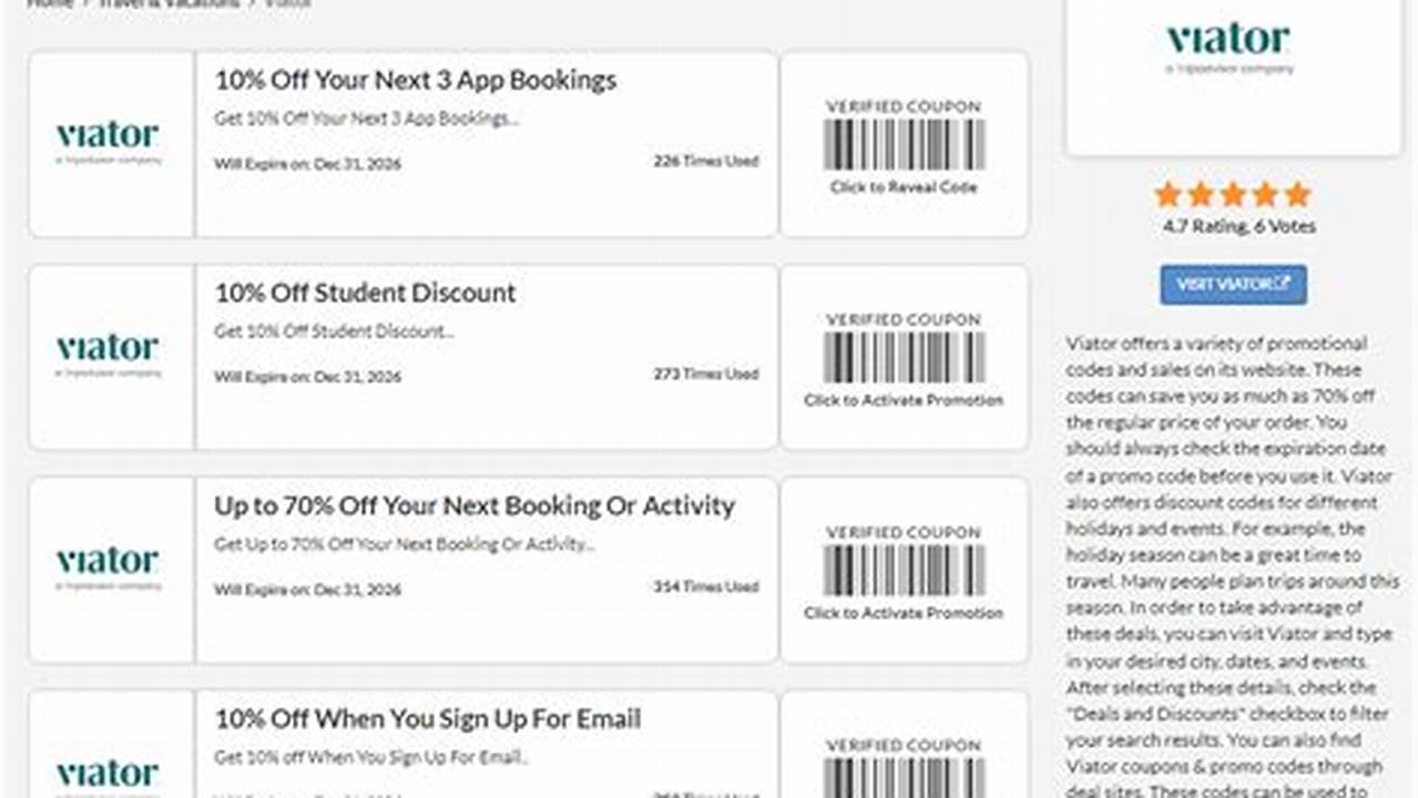 Viator Promo Code June 2024 India