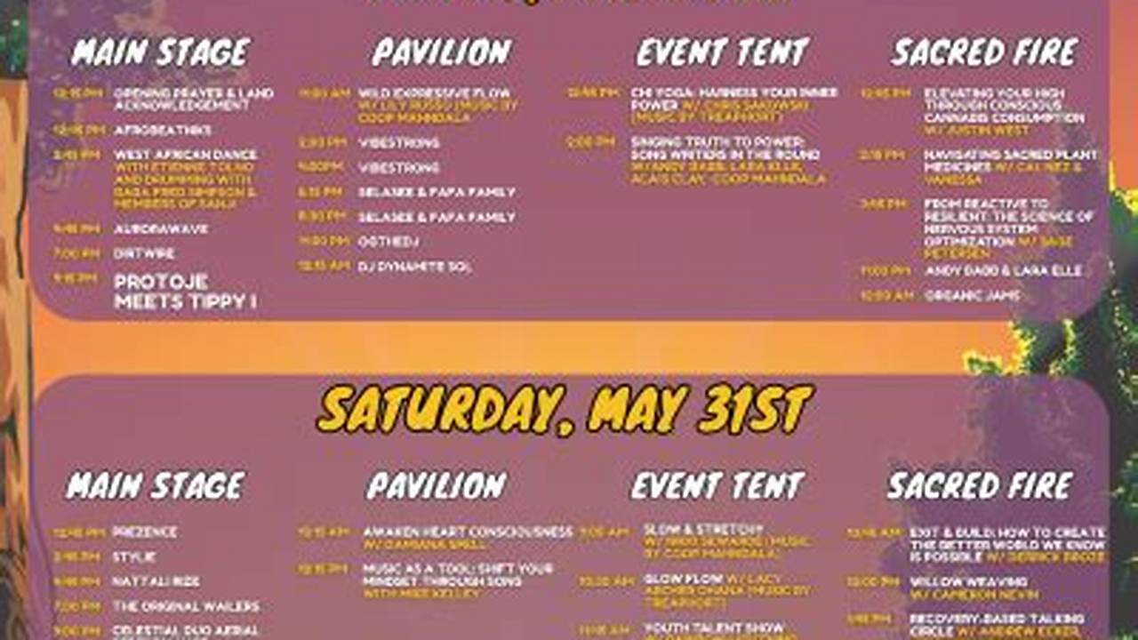 Vibes Schedule 2025