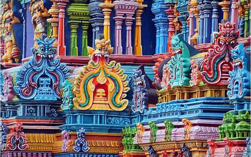 Vibrant Colors In Hindu Art