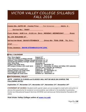 Victor Valley College Application