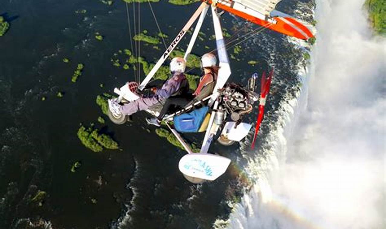Victoria Falls from the air: Helicopter and microlight flights