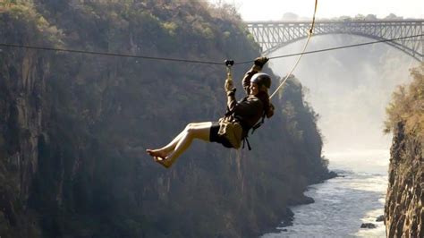 Victoria Falls Zip Line View