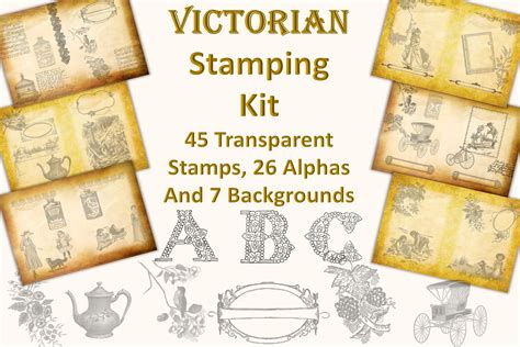 Download Victorian Digital Stamping Kit Printable