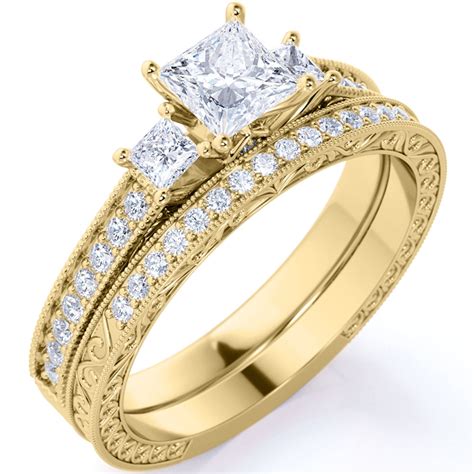 Unforgettable Romance: Reignite Antique Elegance with Beautiful Victorian Wedding Ring Sets
