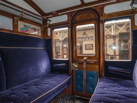 Victorian train carriages interior