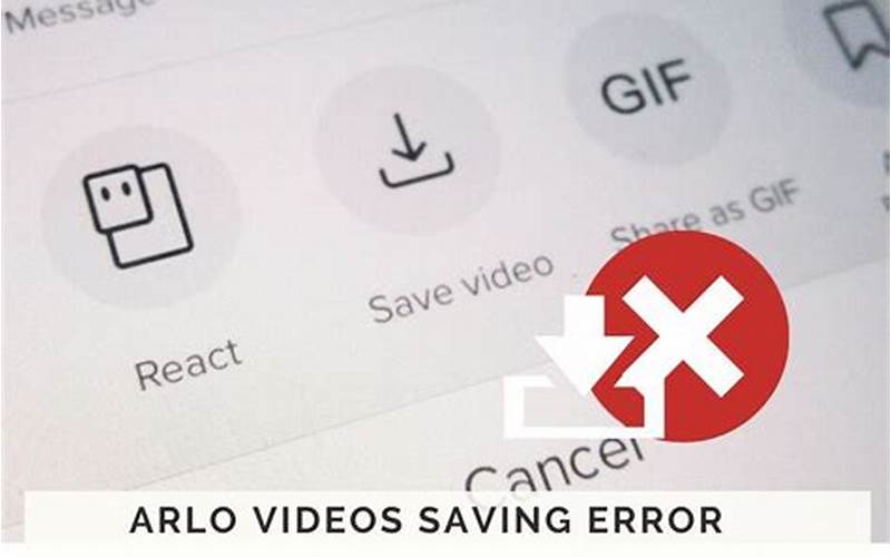 Video Saving Error