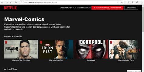 Video+on+Demand++Dienste+Marvel+Filme