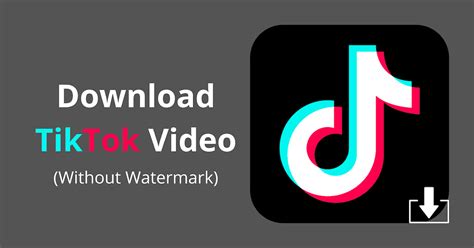 Video Downloader for Tik Tok - No Watermark