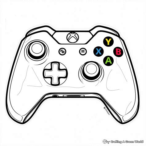 Video Game Controller Coloring Pages