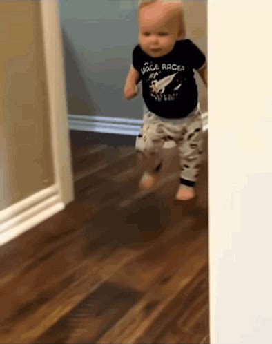 Video Of Baby Running And Turning Around