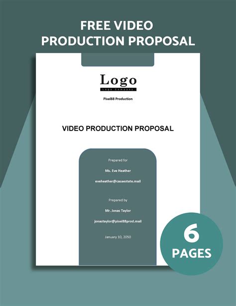 Video Production Proposal Template Word