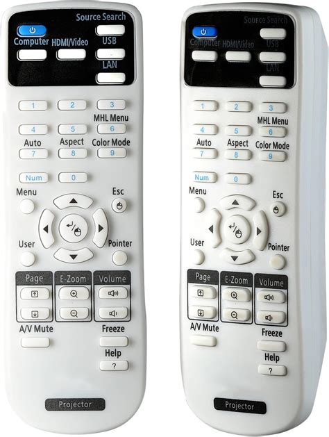 Video Projector Remote Controls