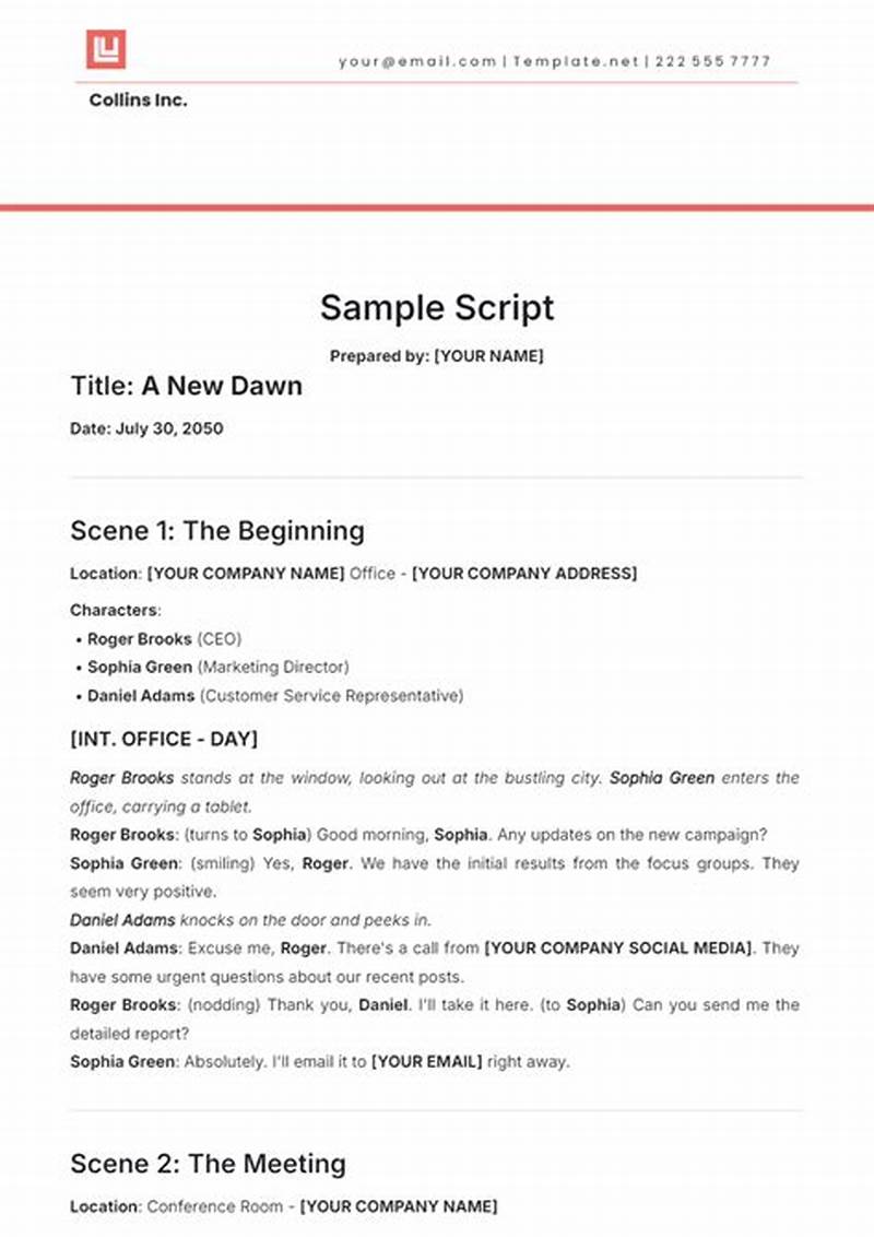 Video Script Template