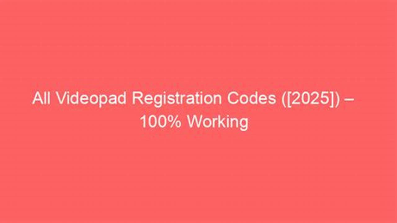 Videopad Code 2025