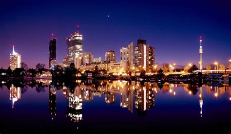 Vienna Skyline at Night